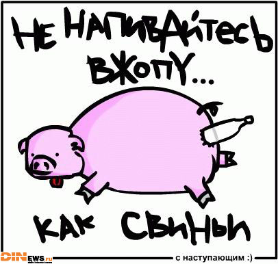 Не напивайтесь в жопу... как свиньи