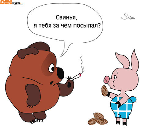Свинья, я тебя за чем посылал?